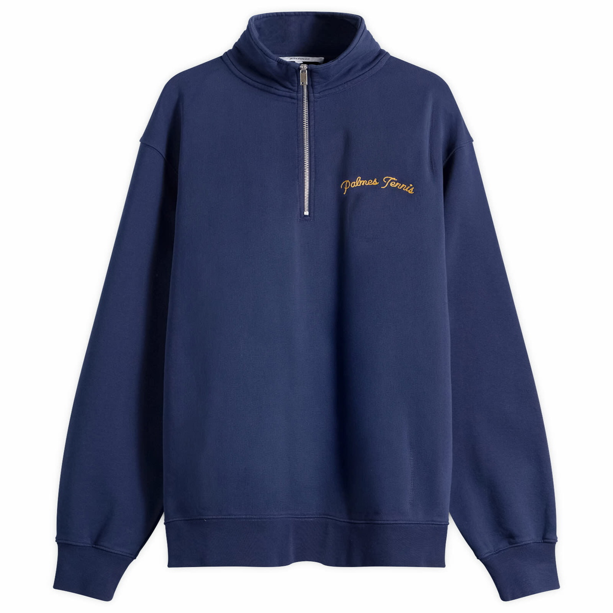 Palmes Men's Western Quarter-Zip Sweatshirt in Navy