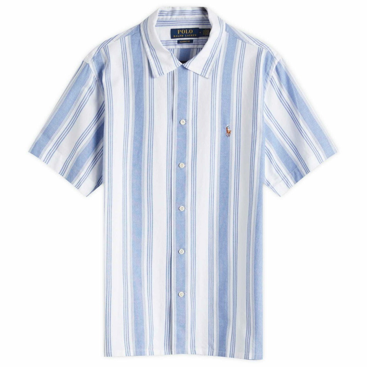 Photo: Polo Ralph Lauren Men's Stripe Vacation Shirt in White Blue