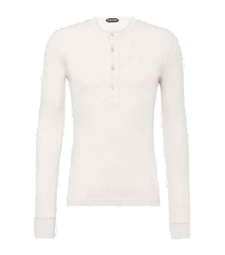 Photo: Tom Ford Jersey Henley shirt