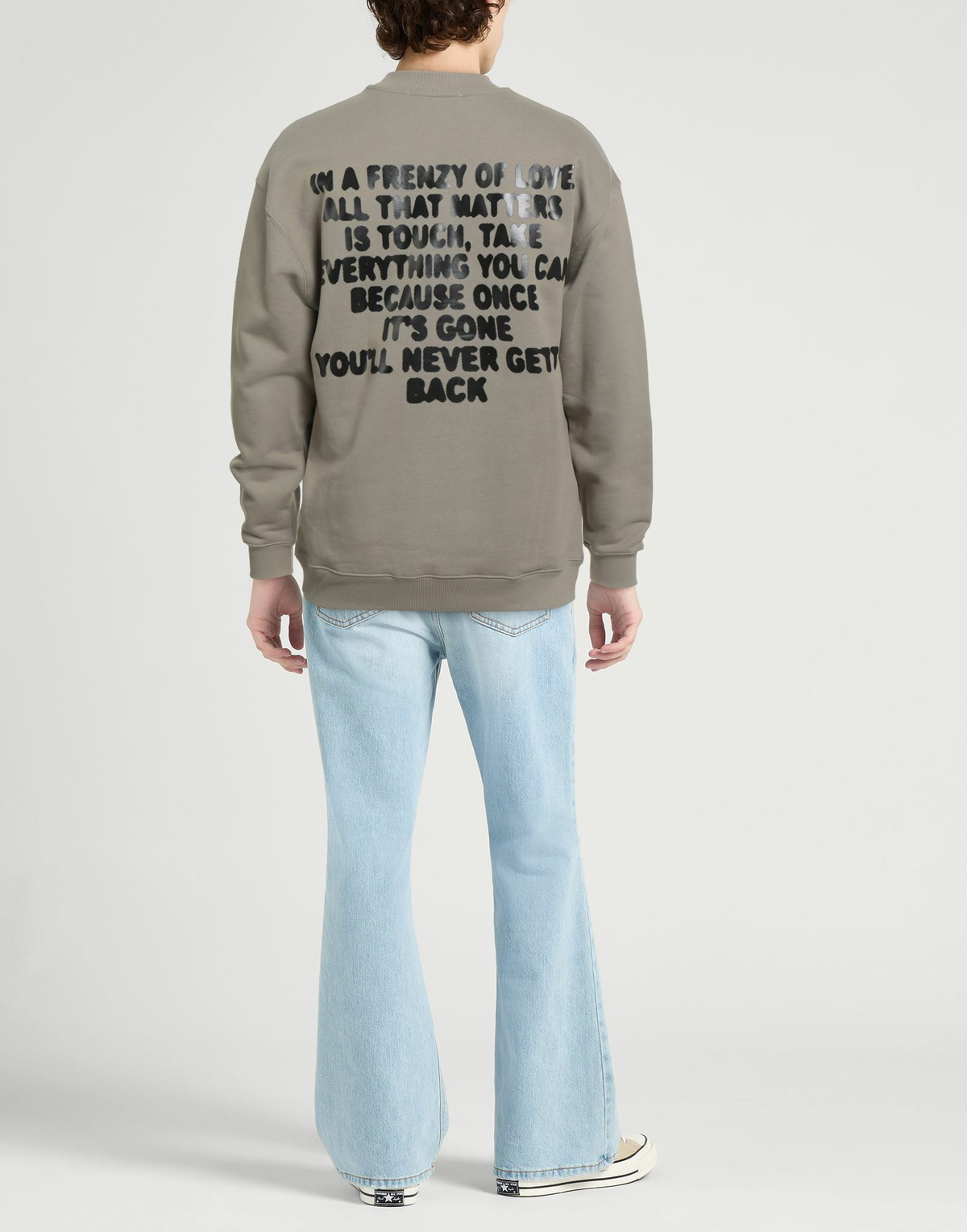 Msgm Mens Sweatshirt Military in Green