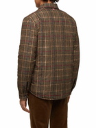 MC2 Saint Barth Technic Fabric Overshirt Chalet With Prince Of Wales Print