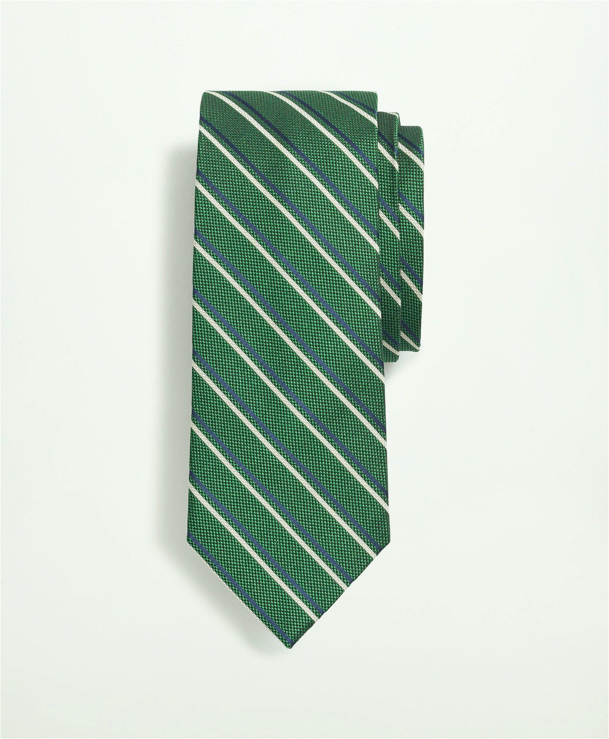 Brooks Brothers Men's Silk Striped Tie | Green