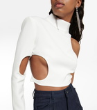 Mônot Cutout crêpe top