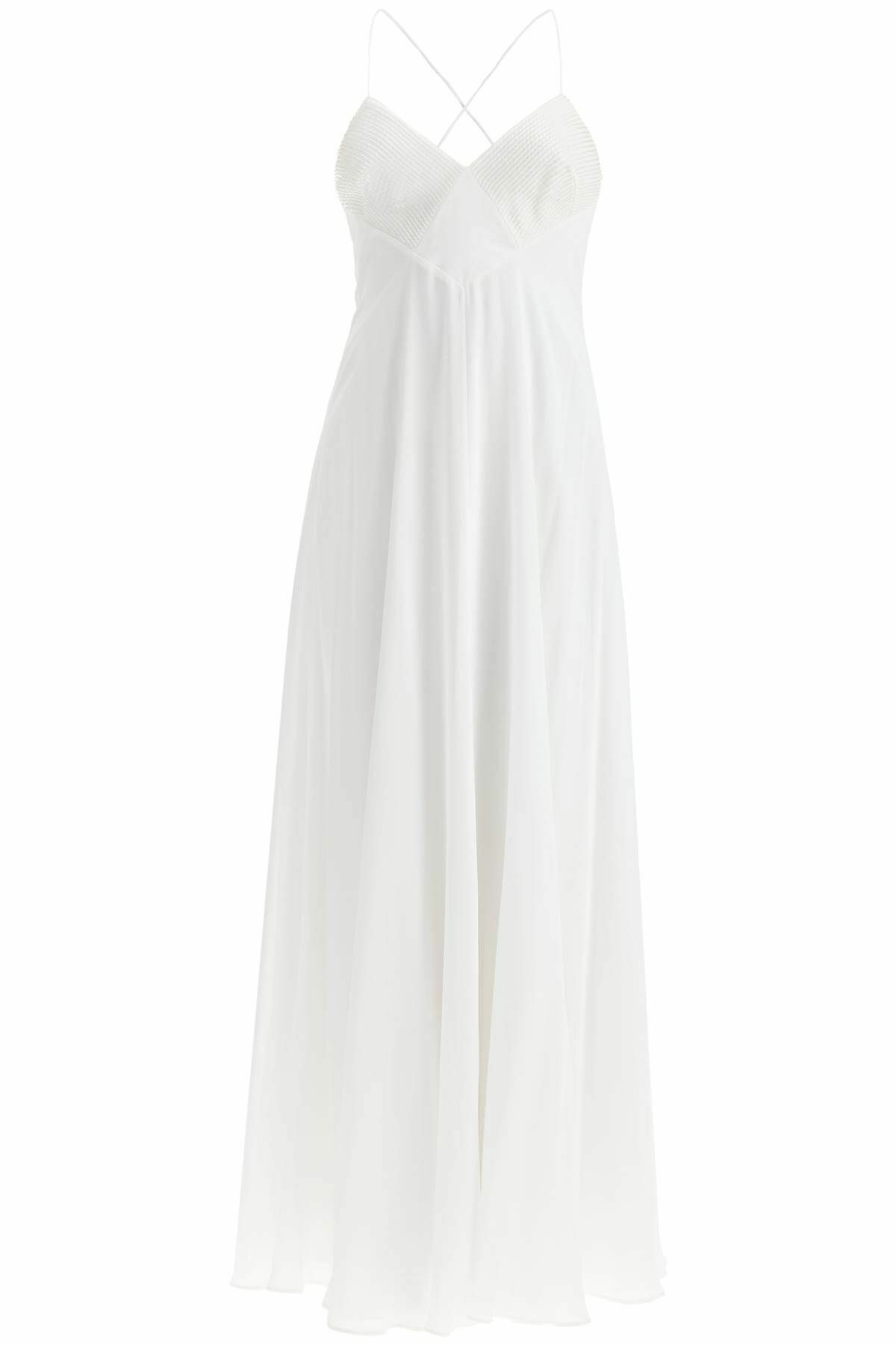 blue dress for baby girl Seren Backless Cowl Neck Maxi Dress White– Selfie Leslie main image 0