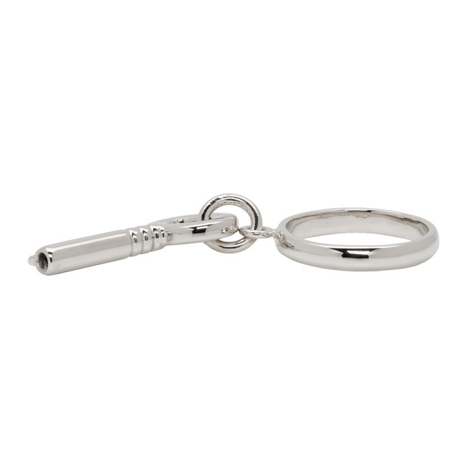 MM6 Maison Margiela Silver Key Ring MM6 Maison Margiela