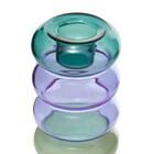 Maison Balzac Grande Pauline Candleholder in Teal/Azure/Mint