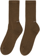 SOCKSSS Two-Pack Beige & Brown Socks