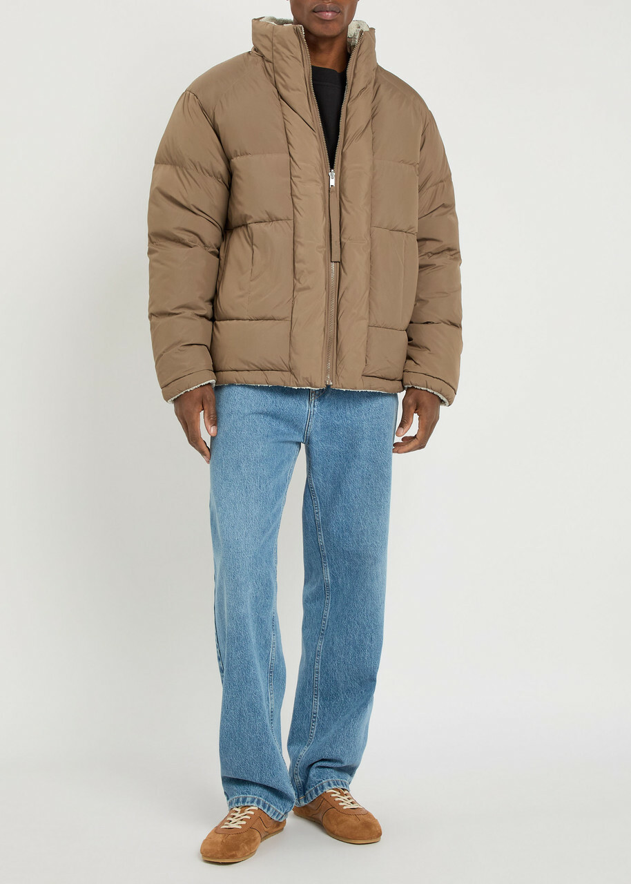 Axel Arigato Lodge Reversible Padded Shell Jacket Brown