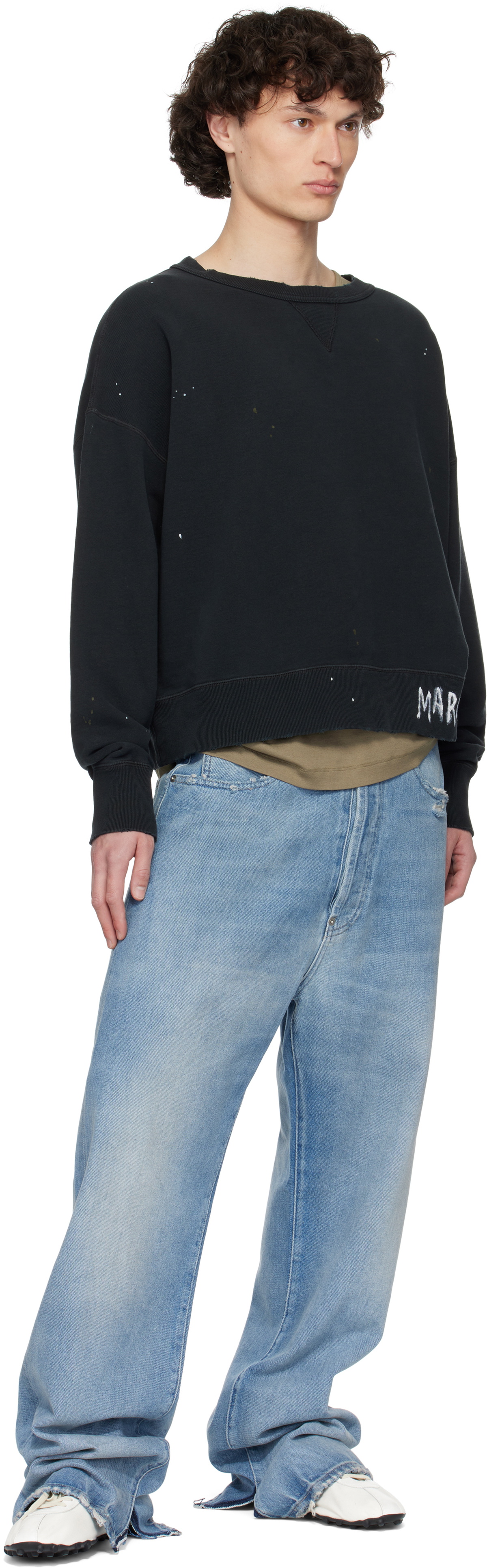 【送料&関税込】Maison Margiela graffiti Sweatshirt Maison Margiela 'Graffiti' Sweatshirt