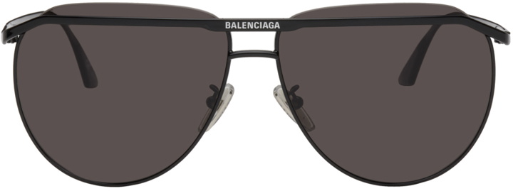 Photo: Balenciaga Black Aviator Sunglasses