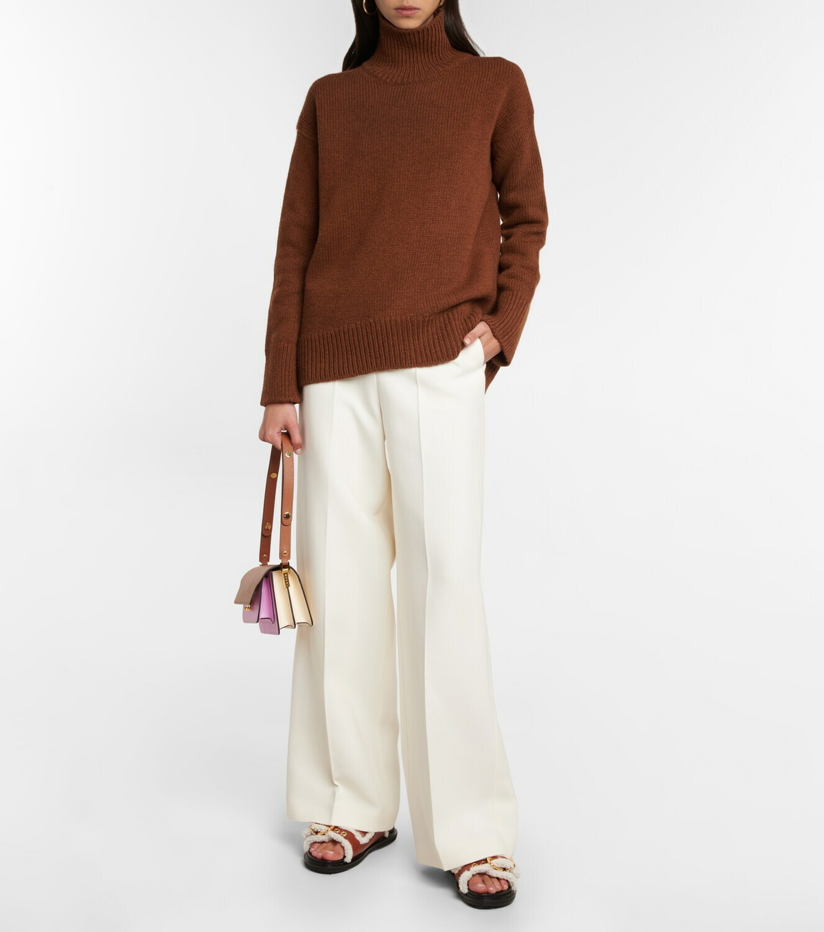 Plan C Wool and cashmere turtleneck sweater Plan C