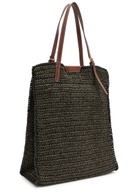 Anya Hindmarch Filippo Berio Raffia and Leather Tote bag - Khaki - One Size