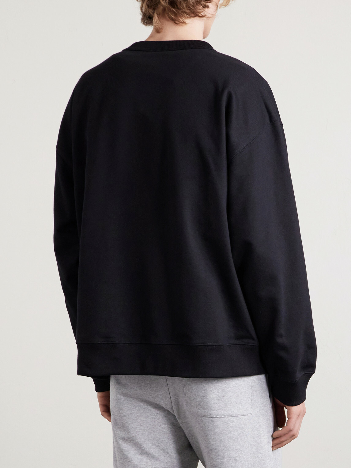 Dries Van Noten - Cotton-Jersey Sweatshirt - Black