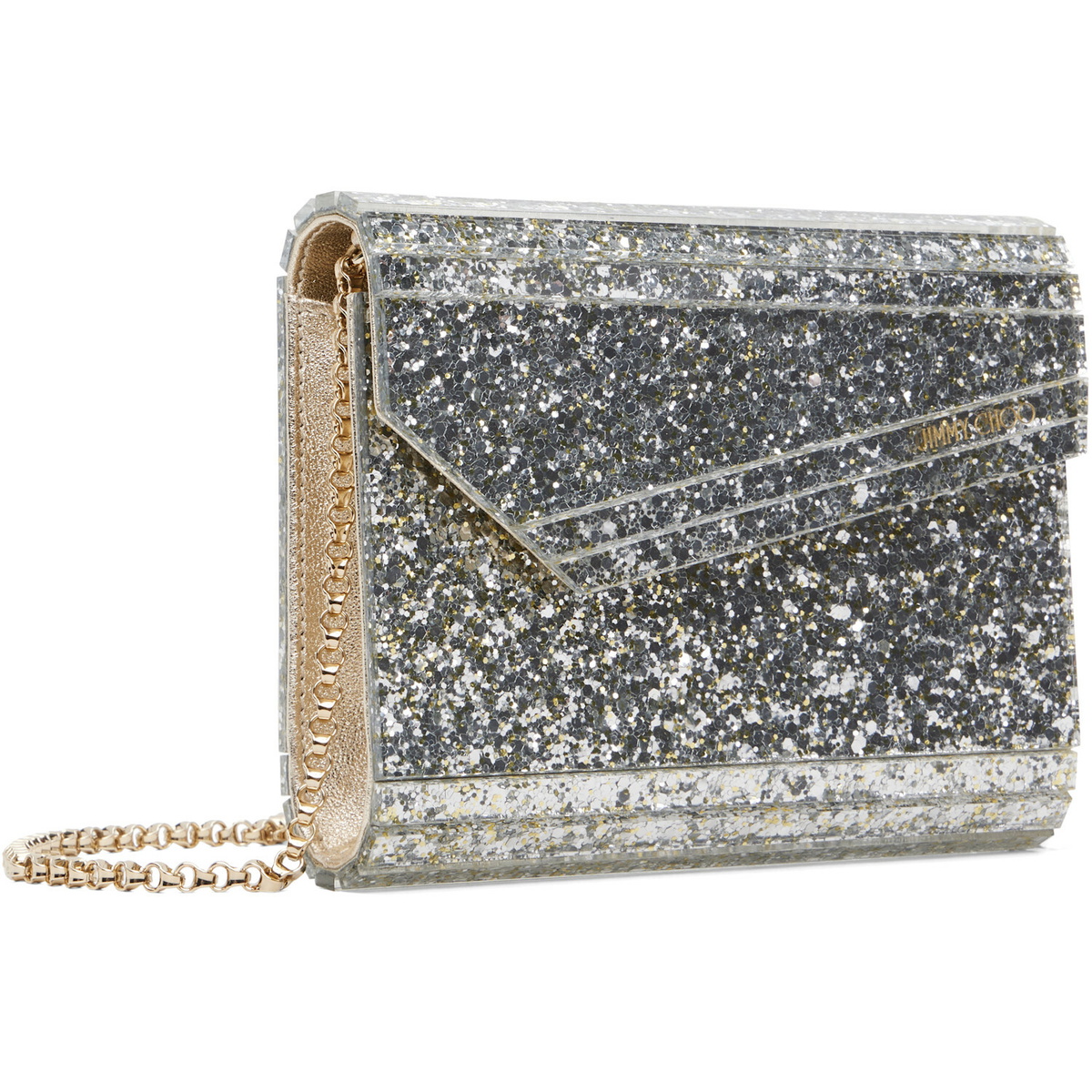 Jimmy Choo Silver Candy Clutch