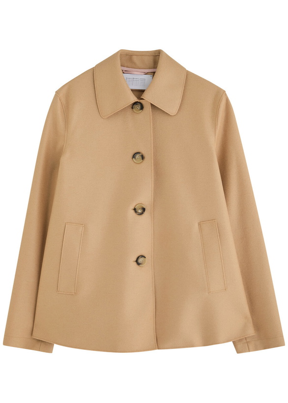 Photo: Harris Wharf London Wool Coat Beige