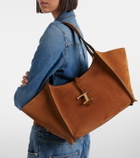 Tod's T Timeless Small suede tote bag