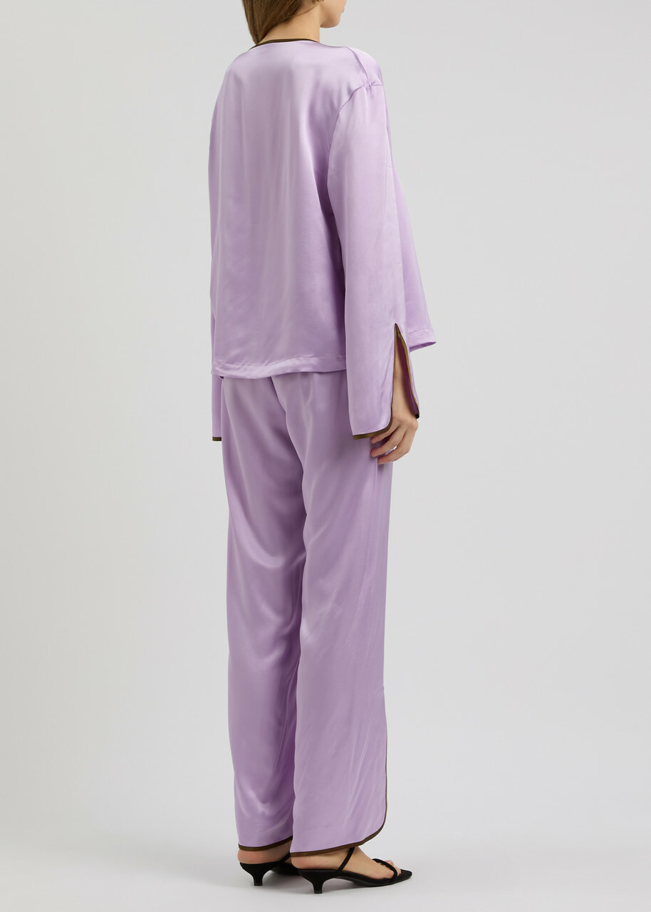 Sleeper Louis Satin Pyjama set Light Purple