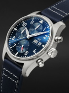 IWC Schaffhausen - Pilot's Automatic Chronograph 41mm Stainless Steel and Leather Watch, Ref. No. IW388101