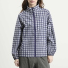 Gramicci Women's Checkered Shell Jacket in Navy Check