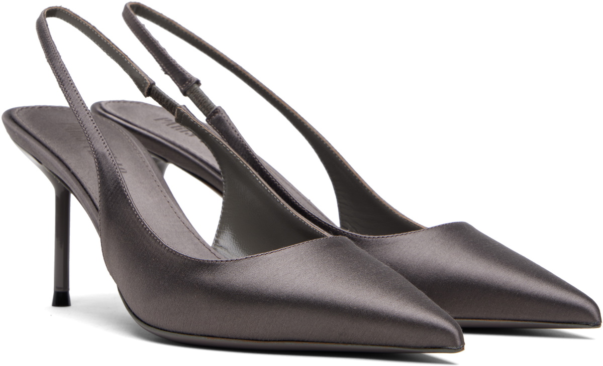 Paris Texas Gray Lidia Slingback 70 Heels