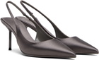 Paris Texas Gray Lidia Slingback 70 Heels
