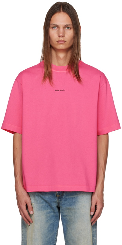 Photo: Acne Studios Pink Relaxed Fit T-Shirt