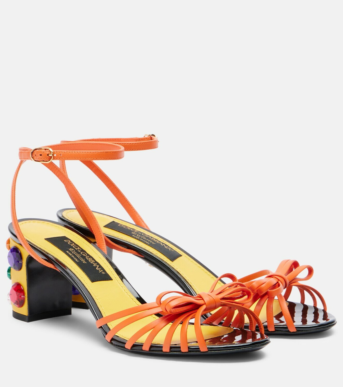 Dolce&Gabbana Keira embellished leather sandals