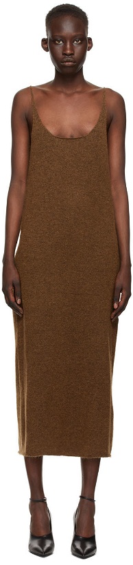 Photo: Arch The SSENSE Exclusive Brown Knit Dress