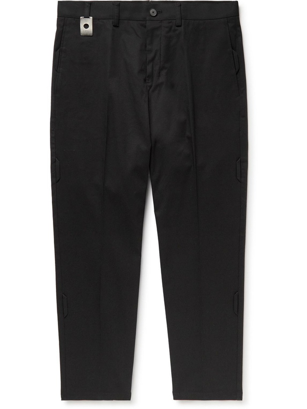 Photo: Craig Green - Cropped Slim-Fit Tapered Cotton-Blend Twill Trousers - Black