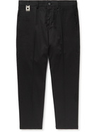 Craig Green - Cropped Slim-Fit Tapered Cotton-Blend Twill Trousers - Black