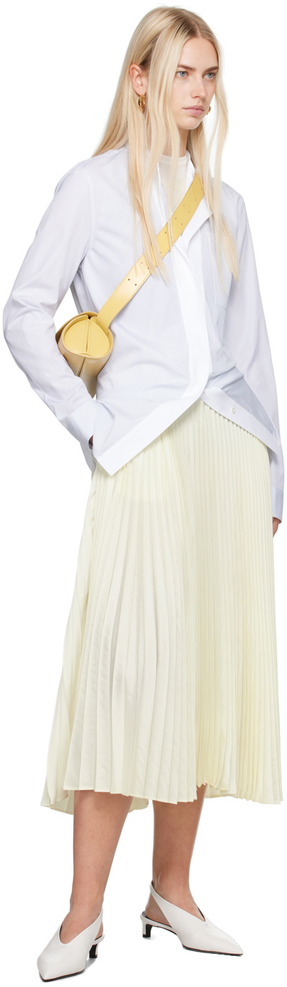 ★Jil Sander★ Small Cannolo Shoulder Bag Pale Yellow ★ Jil Sander Yellow Cannolo Small Bag Jil Sander