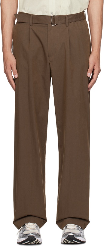 Photo: LE17SEPTEMBRE Brown Belted Trousers
