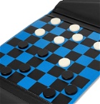 Smythson - Panama Cross-Grain Leather Checkers Set - Blue