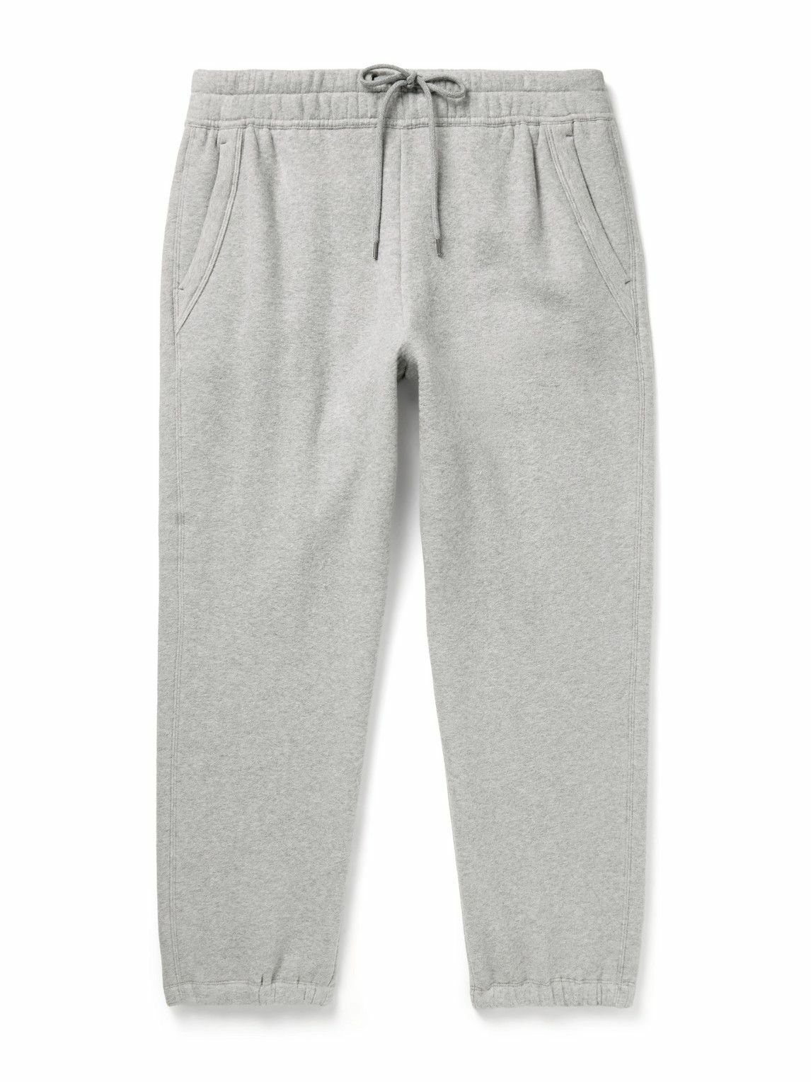 James Perse - Cozy Tapered Cotton-Blend Jersey Sweatpants - Gray