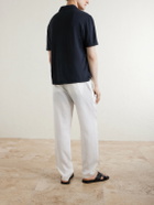 Canali - Linen Polo Shirt - Blue