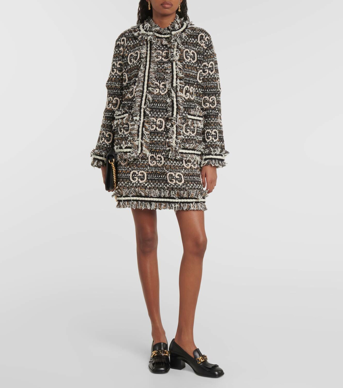 Gucci GG bouclé and lamé jacket Gucci