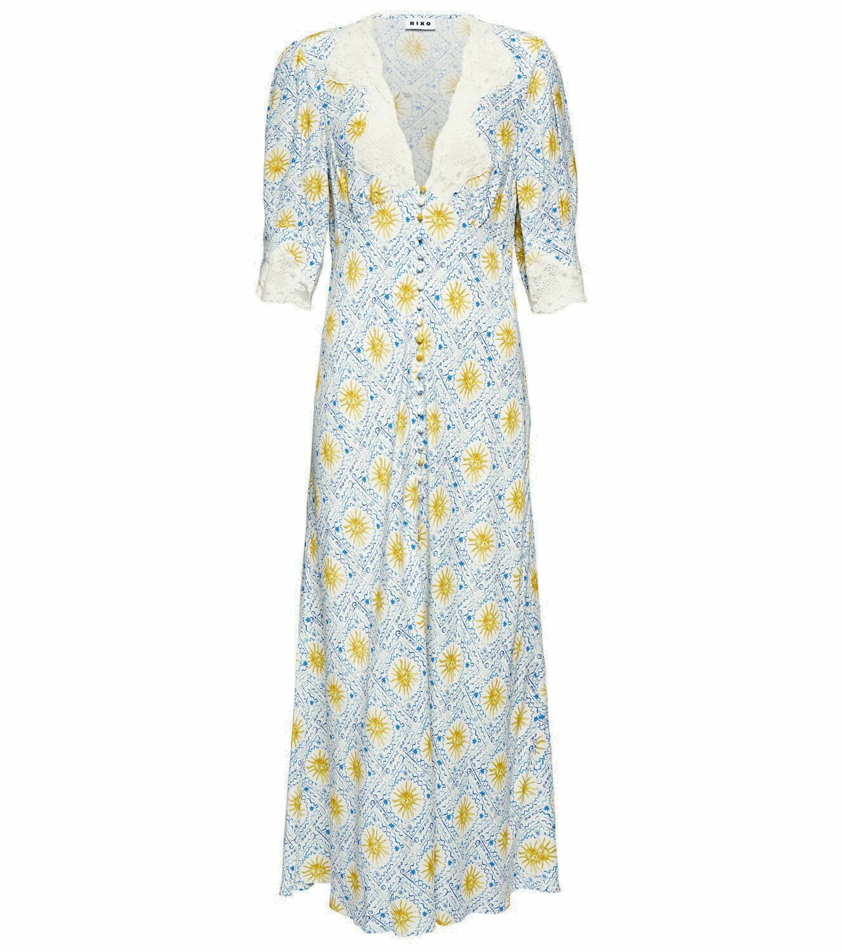 knee length dresses for ladies Faithfull The Brand Women's Rosarico Midi Dress – Saint Bernard