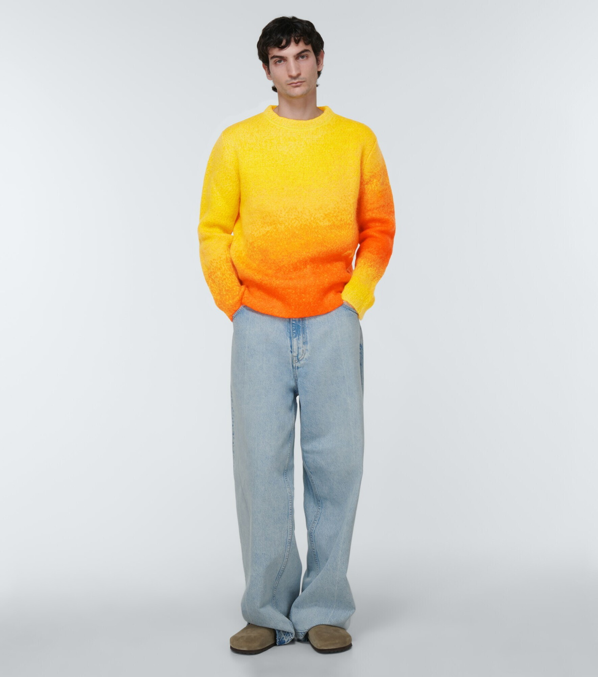 ERL - Gradient mohair-blend sweater ERL