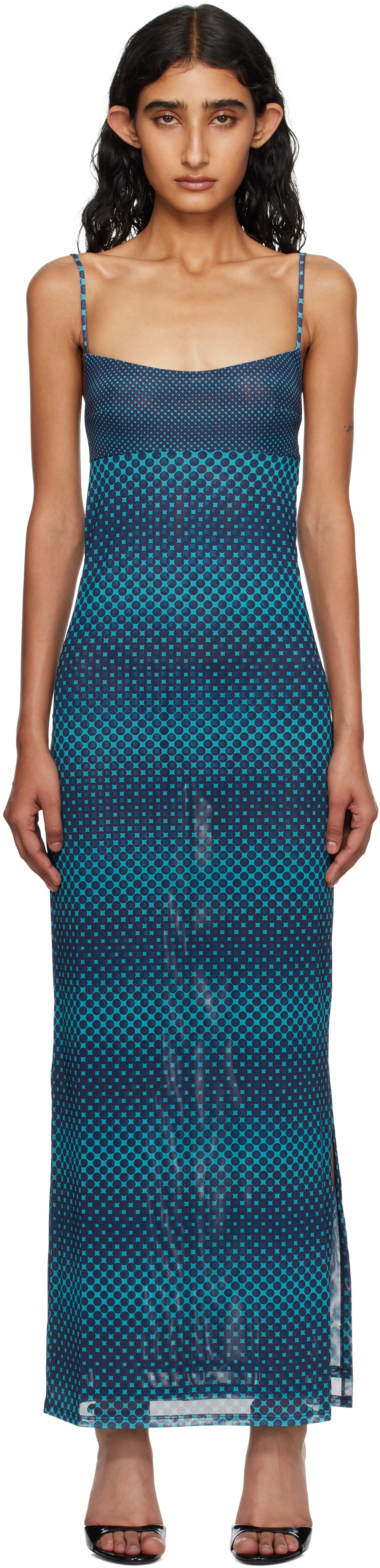 Miaou Blue Thais Maxi Dress