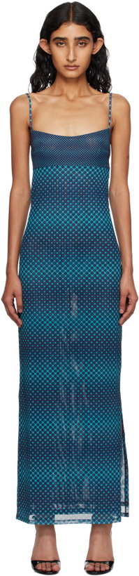 Miaou Burgundy & Blue Ginger Dress Miaou