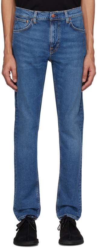 Photo: Nudie Jeans Blue Lean Dean Jeans