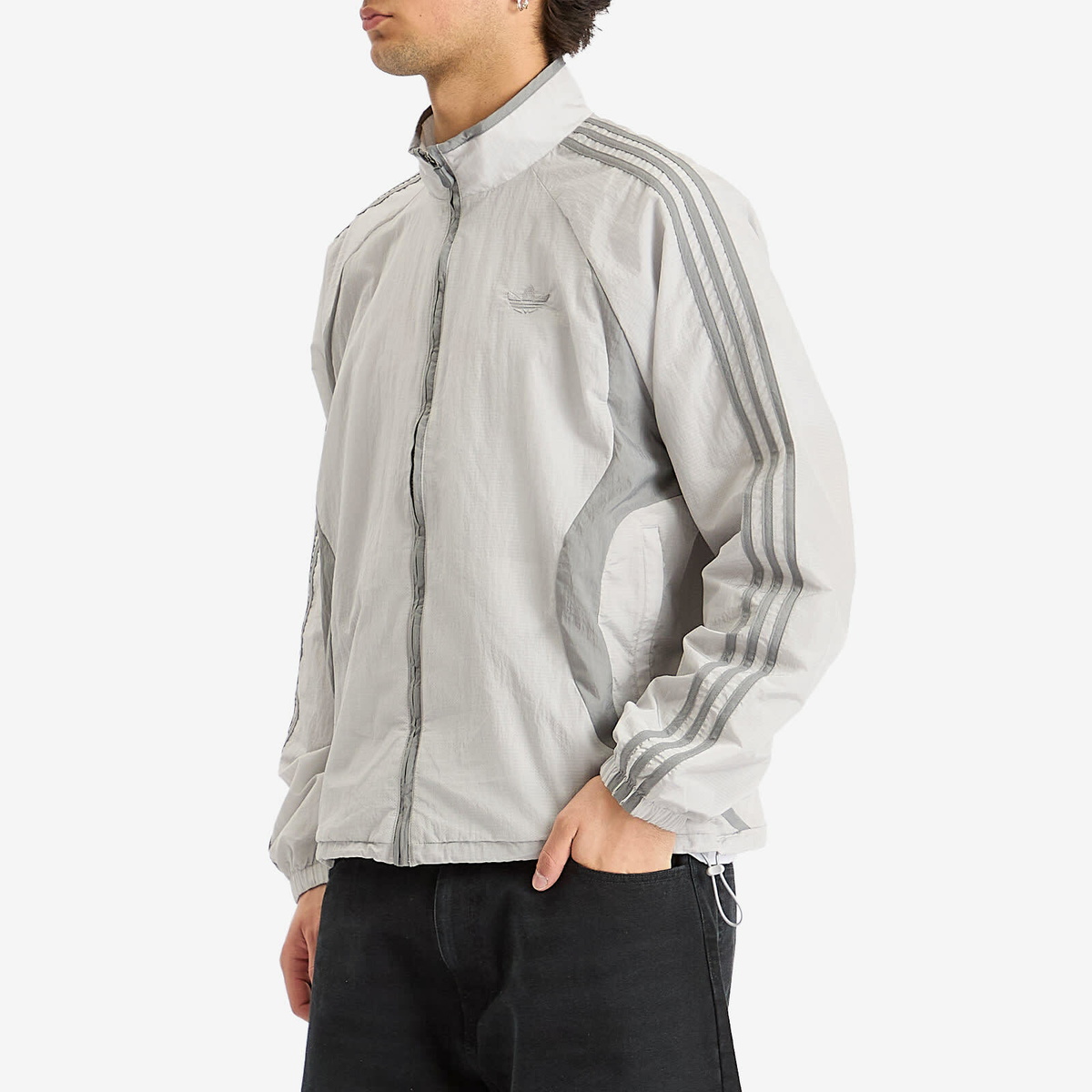 ジャージ Adidas Adicolor 2000s Woven Track Top Grey Two Grey Three Adidas Men's Adicolor 2000s Woven Track Top in Grey Two/Grey