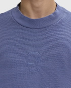 Boxy Pique Mock Neck Tee