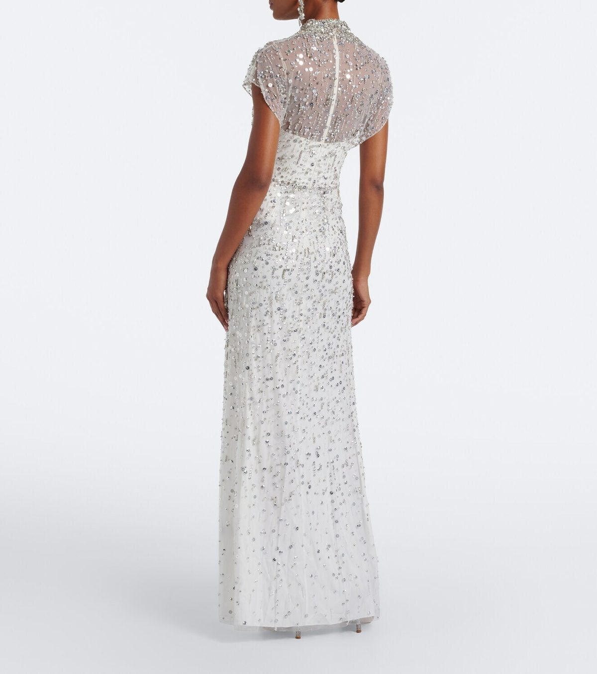 Jenny Packham Crystal Drop embellished gown