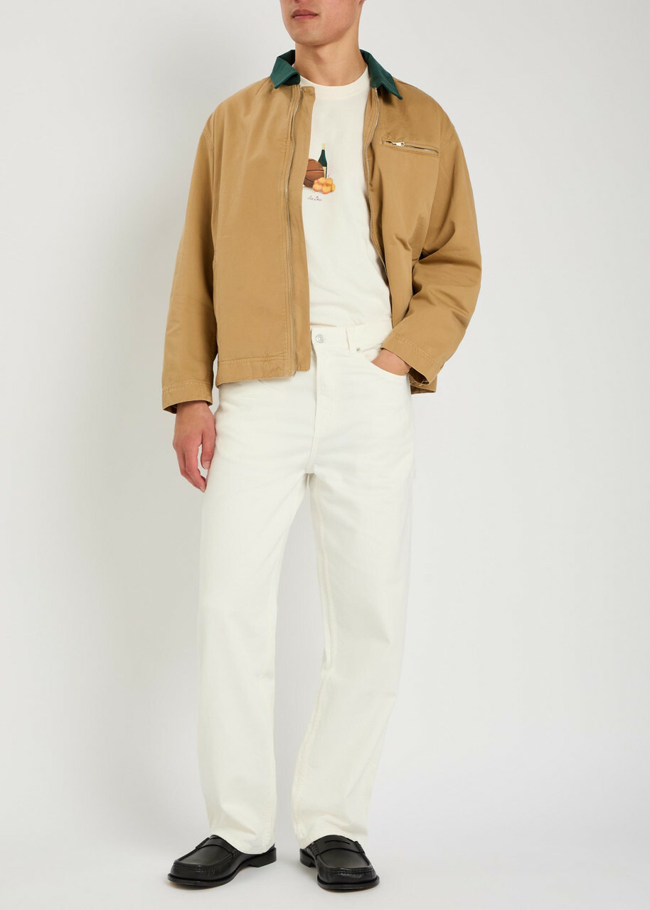 Les Deux Lemons Printed Cotton T-shirt White