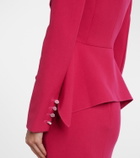 Roland Mouret Peplum crêpe jacket