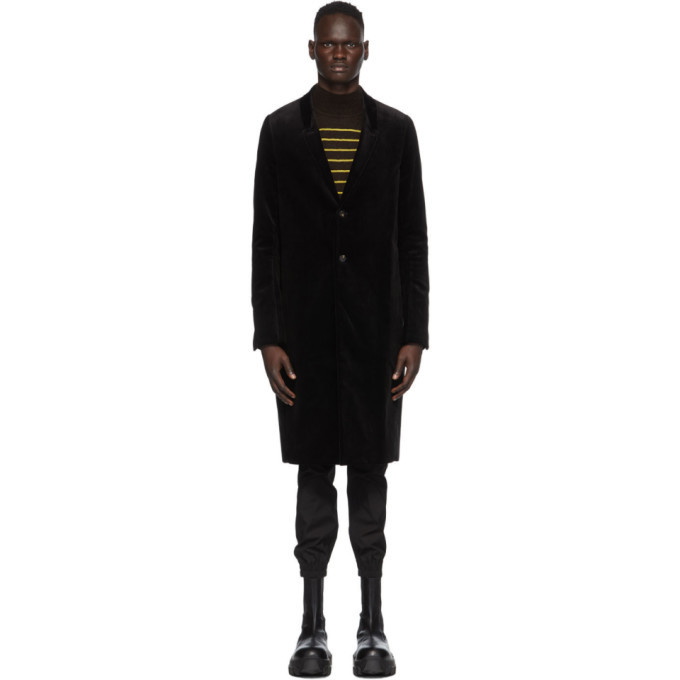 Photo: Rick Owens Black Corduroy Moreau Coat