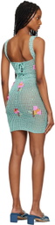 Tach Blue Nunzia Minidress