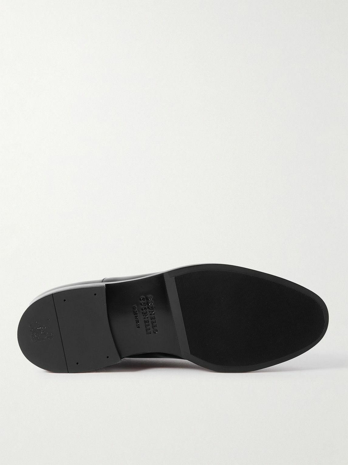 Brunello Cucinelli - Patent-Leather Oxford Shoes - Black