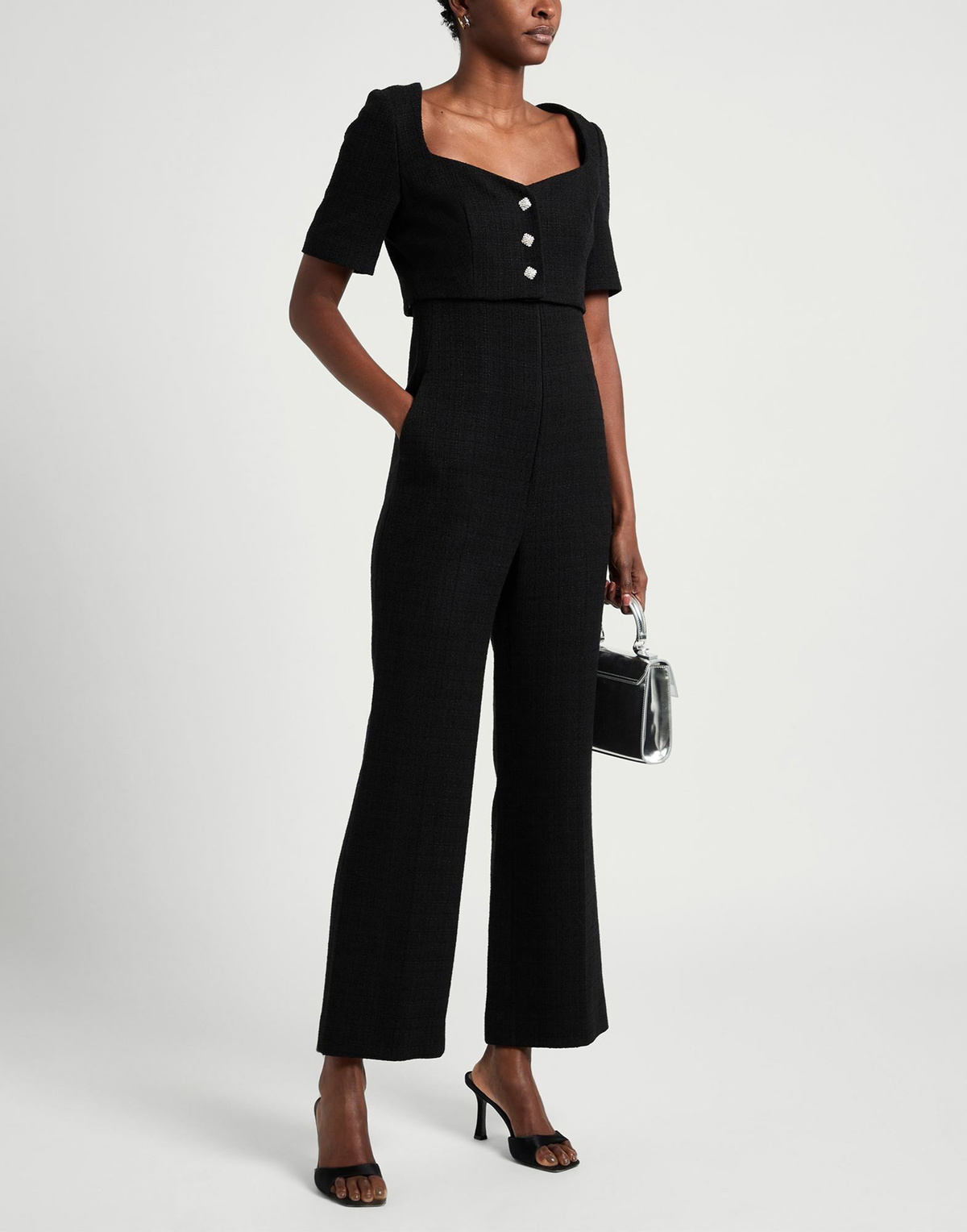 Sandro Womens Jumpsuit in Black